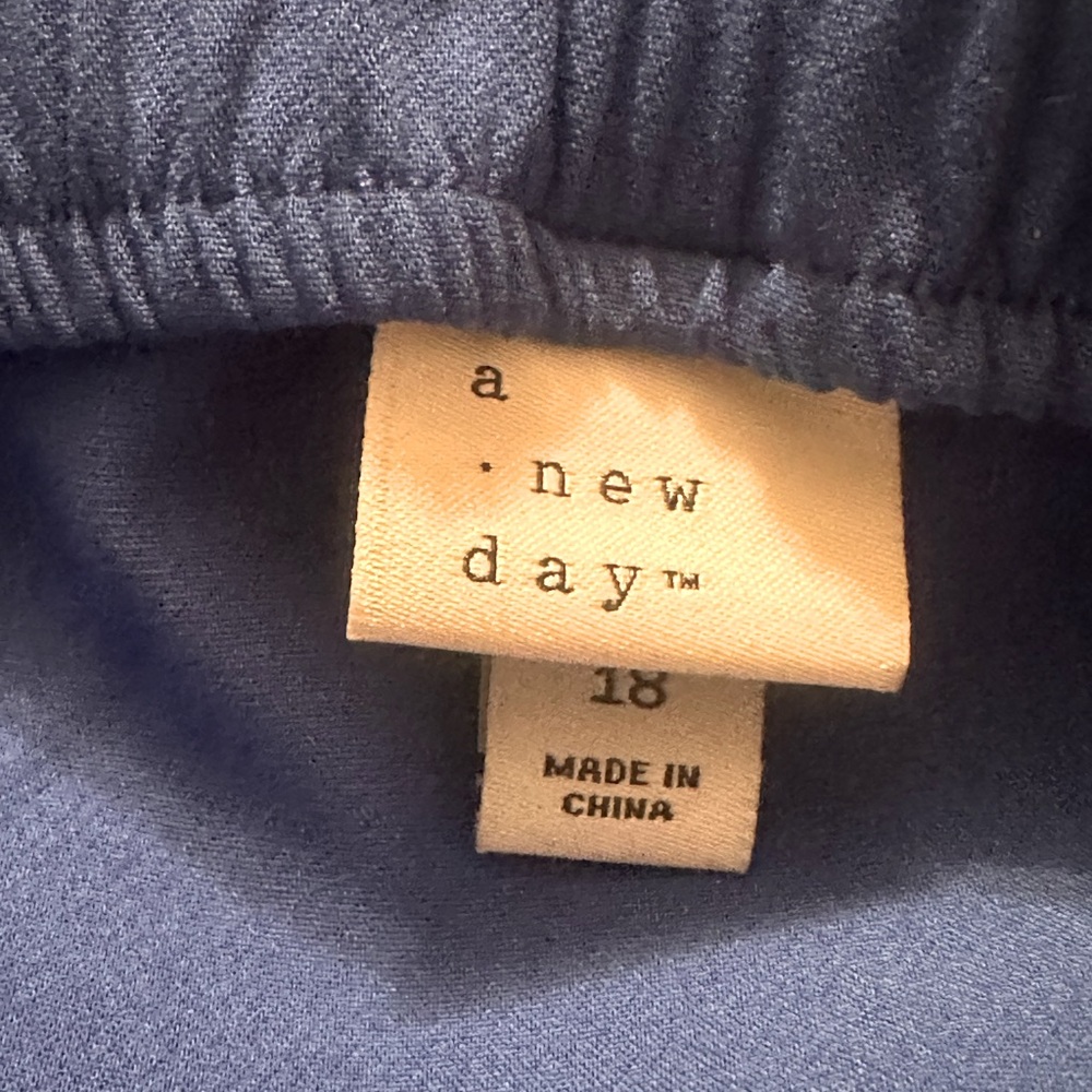 A New Day Elegant Blue Strapless Dress women’s 16 - Picture 3 of 5
